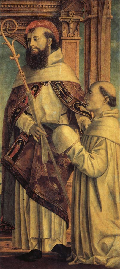 St.Bernard and a Cistercian Monk